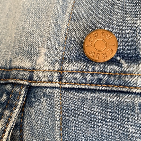 J. Crew Men's Classic Button Up Blue Denim Jacket Mens Size XL - Picture 3 of 10